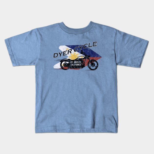 Dyer Cycle Philippines Kids T-Shirt by MotoGirl